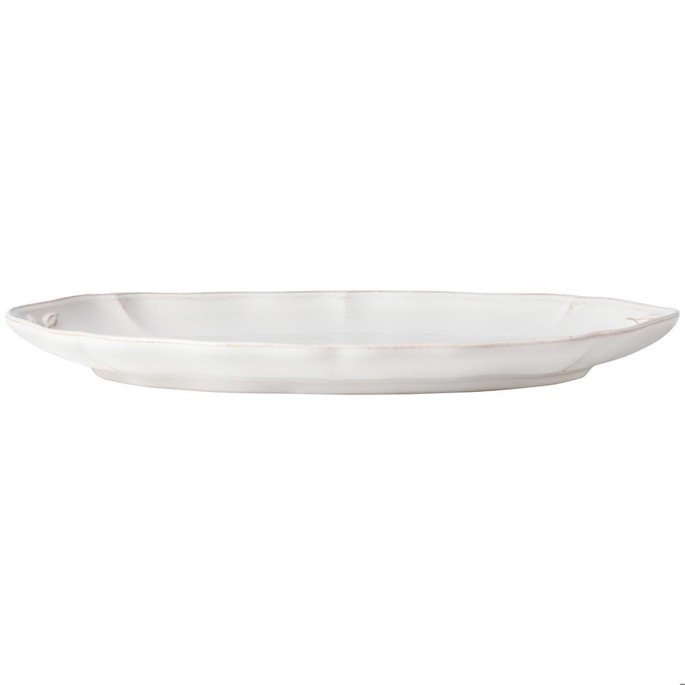 Costa Nova Alentejo White Oval Platter Medium 32cm